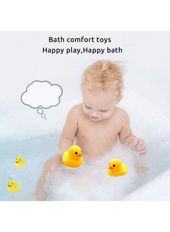 CICITOYWO Yellow Rubber Ducks, 30pcs Preschool Small Bath Toys Bathtub Floating Squeaky Duckies Gift for Baby Shower Infants Kids Toddler Party Decoration (Small) - Image 3
