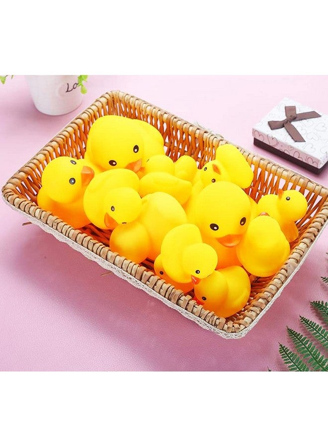 CICITOYWO Yellow Rubber Ducks, 30pcs Preschool Small Bath Toys Bathtub Floating Squeaky Duckies Gift for Baby Shower Infants Kids Toddler Party Decoration (Small) - Image 5