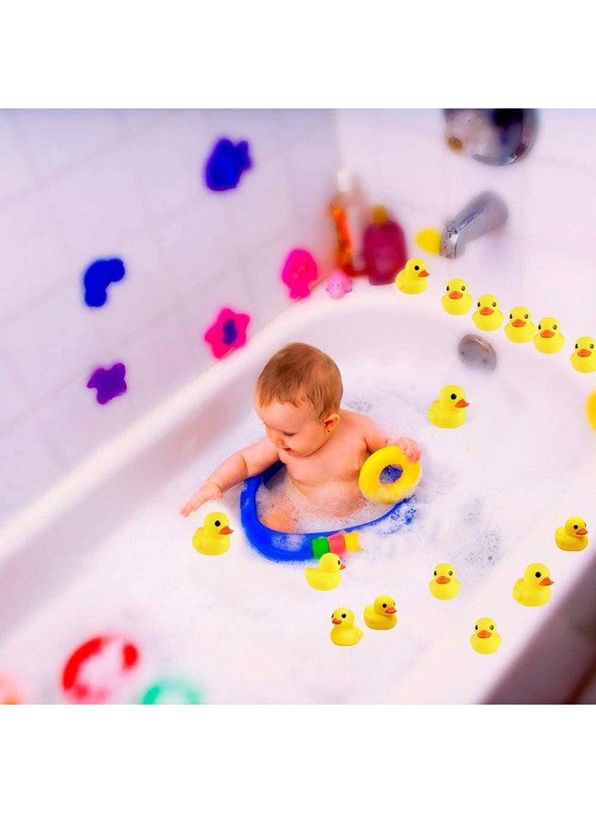 CICITOYWO Yellow Rubber Ducks, 30pcs Preschool Small Bath Toys Bathtub Floating Squeaky Duckies Gift for Baby Shower Infants Kids Toddler Party Decoration (Small) - Image 4