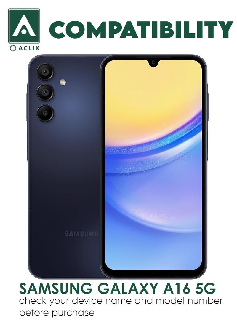 ACLIX 5 Pieces Antistatic ESD Dustproof Premium Quality High Definition Tempered Glass Screen Protector Designed For Samsung Galaxy A16 5G - Image 3