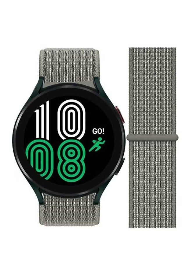 vesus Replacement Nylon Loop Band 20mm For Samsung Galaxy Watch4 40/44mm Spruce Fog