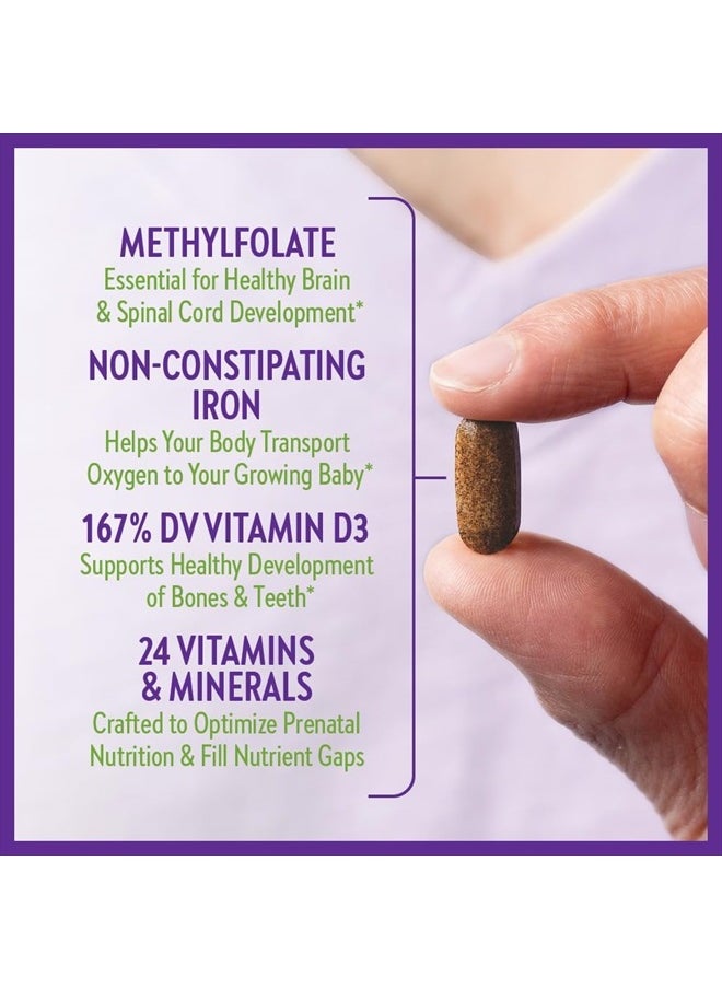 New Chapter - Advanced Perfect Prenatal Vitamins, 96ct, Made with Organic, Non-GMO Ingredients for Healthy Baby & Mom - Folate (Methylfolate), Whole-Food Fermented Iron, Vitamin D3 + Ginger - Image 1