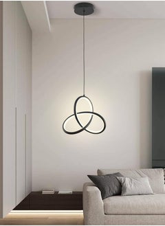 Ganeed LED Pendant Light 20W Modern Chandelier Lighting Fixture Adjustable Hanging Lamp Black Dimmable Ceiling Pendant Lights Kitchen for Bedroom Bedside Dining Room Living Room Hallway Bar Office  - Image 1