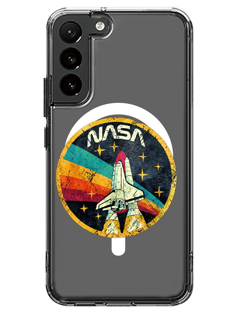 Theodor Magnetic Case for Samsung Galaxy S23 6.1-inch Compatible with MagSafe Wireless Charging, Shockproof Phone Bumper Cover Nasa 2 - Image 1