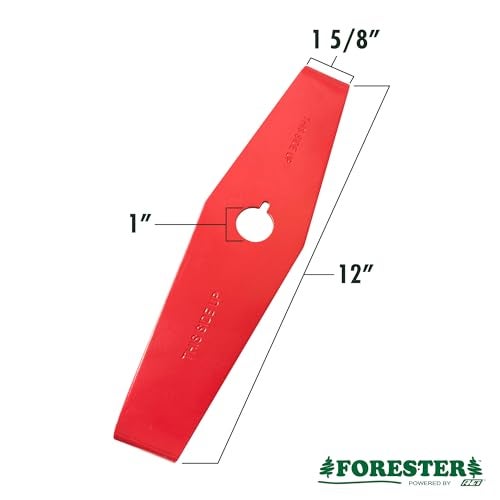FORESTER 12" Universal Mulching Blade - Brush Cutter Blade for Weedeater | Tapered Steel Brushcutter Attachment | Fits 1" and 20mm Arbor - Image 5