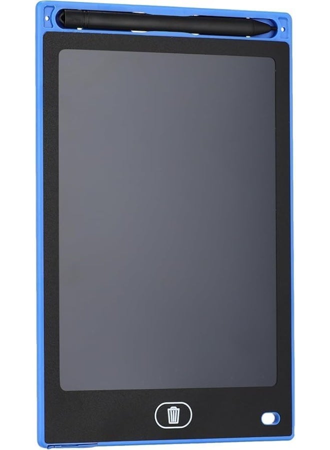 تابلت للرسم والملاحظات بشاشة LCD سهلة الاستخدام ولوحة رقمية قابلة لإعادة الاستخدام مع قلم ستايلس للمنزل والمدرسة والمكتب، لوحة إلكترونية محمولة قابلة للمسح (أزرق) - Image 1