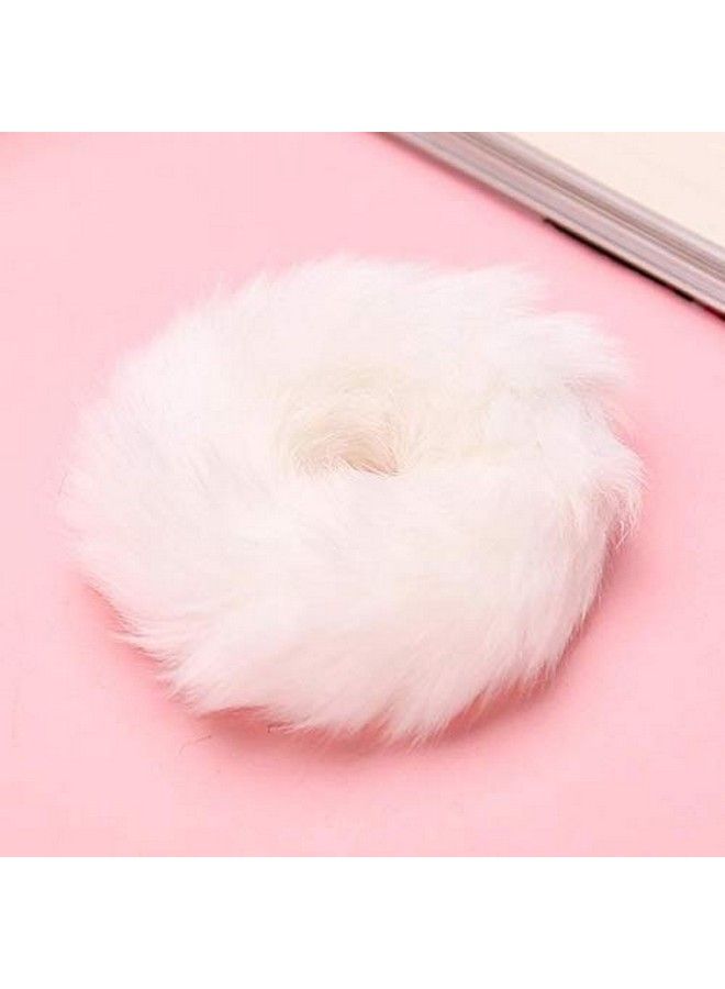 Drishti Hair Bands Scrunchy Elastic Soft Fur Fabric For Women And Girls Pack Of 6 Multicolor - Image 5