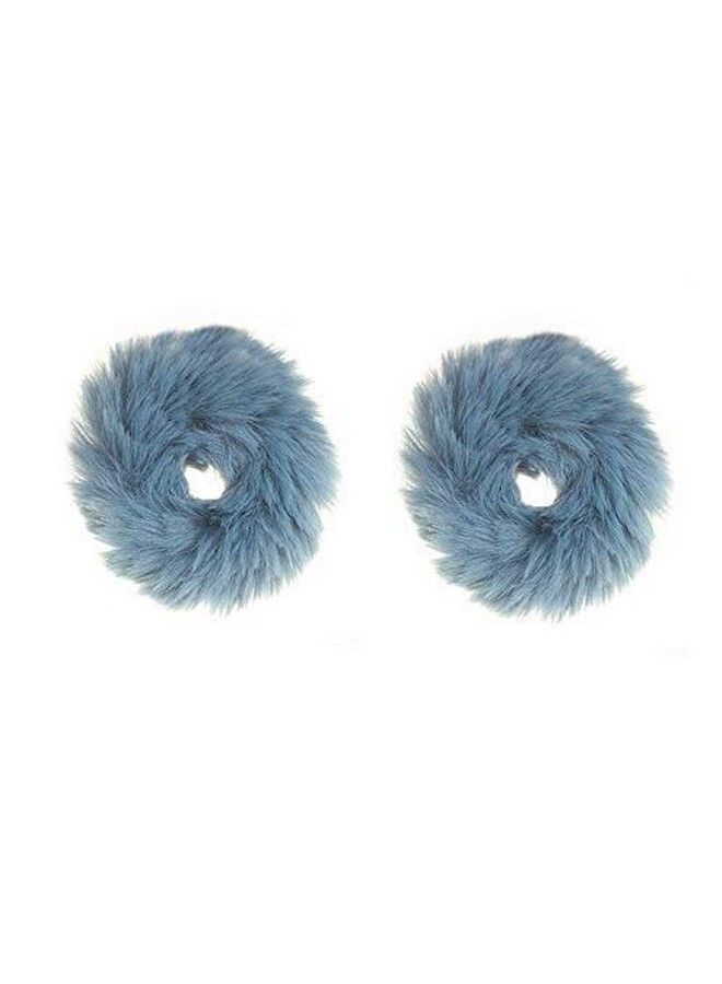 Drishti Hair Bands Scrunchy Elastic Soft Fur Fabric For Women And Girls Pack Of 6 Multicolor - Image 3