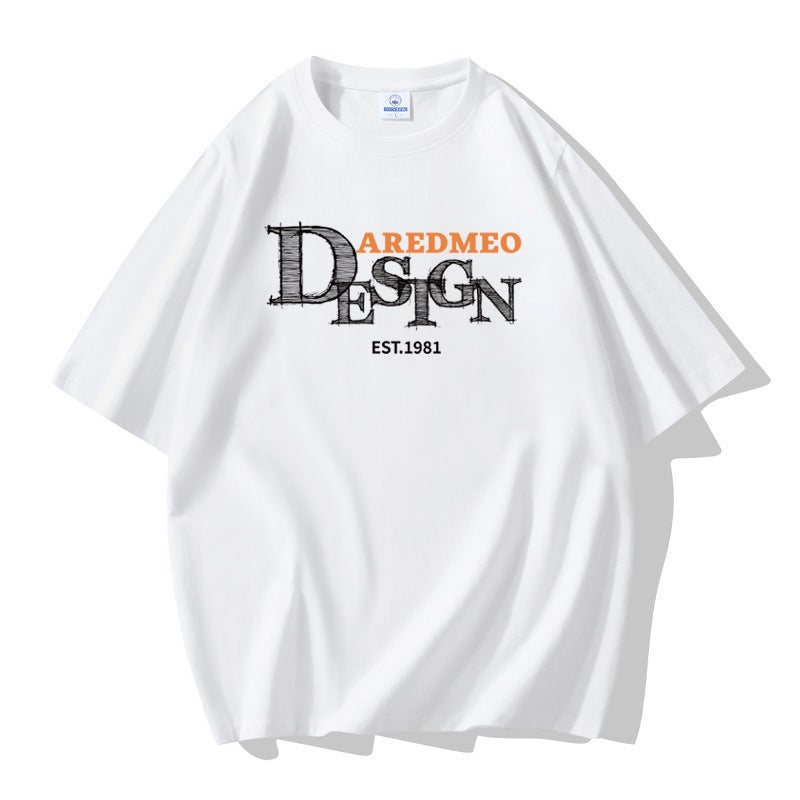 Men'S Short-Sleeved T-Shirt Men'S Pure Cotton Summer Trendy Brand Clothes Students Loose Half-Sleeved Teenagers Large Size Men'S T-Shirt - Image 3