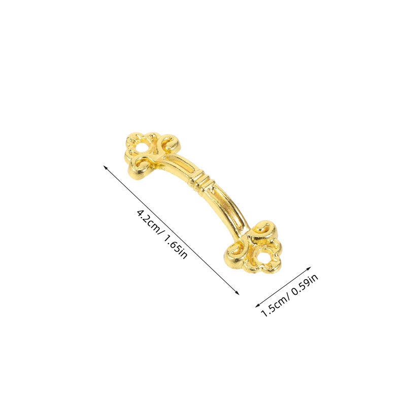 12 Pcs Antique Gold Pull Handles For Jewelry Box Drawer Cabinet Hardware - Image 3
