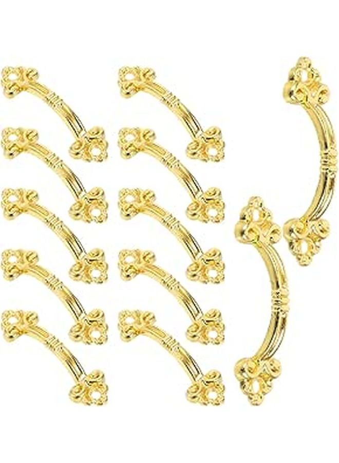 12 Pcs Antique Gold Pull Handles For Jewelry Box Drawer Cabinet Hardware - Image 1
