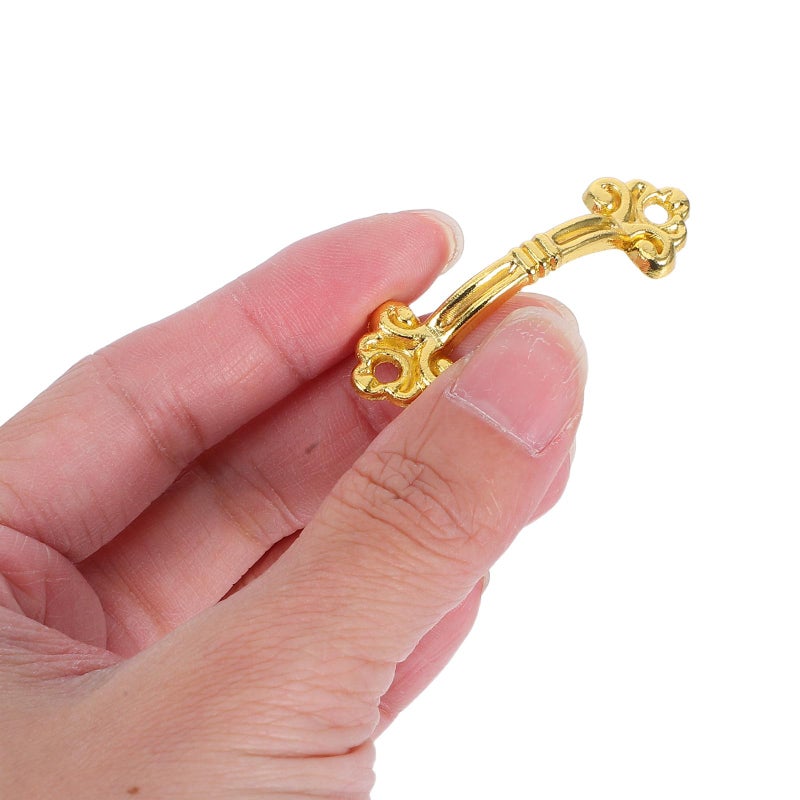 12 Pcs Antique Gold Pull Handles For Jewelry Box Drawer Cabinet Hardware - Image 5