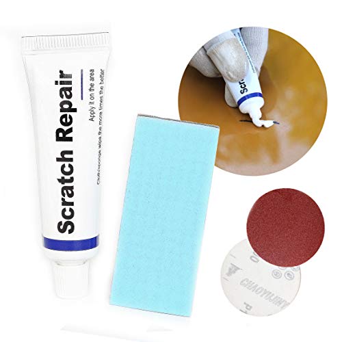 Plextone Car Scratch Repair Kit, Auto Maintenance Wax Polishing Grinding Paste Paint Care Set, Care Grinding Polishing Restorer Liquid with Sponge (B-1) (B-2) - Image 2