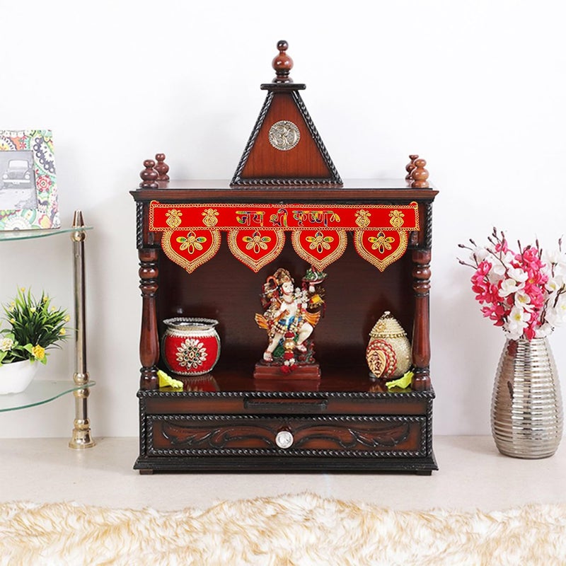 Ascension Designer Traditional Art Handmade Temple Toran Door Hanging toran bandarwal Door Bandarwal Mandir Toran Door Bandarwal Toran for Home Decoration - Image 2
