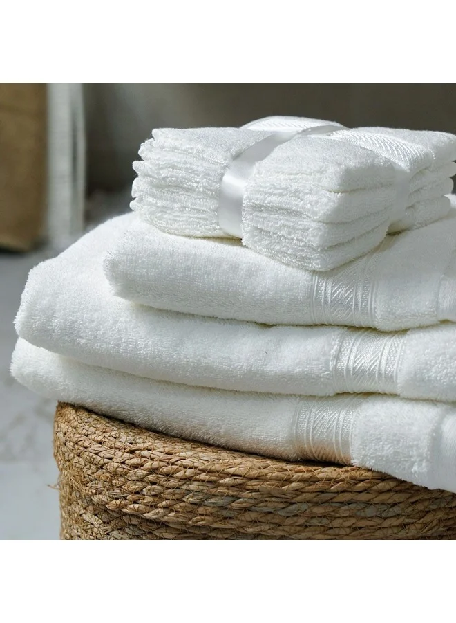 DANUBE HOME Ecotwist Bath Towel Super Soft, Absorbent, And Eco - Friendly Towel Luxurious Bathing Experience for Home, Spa, And Bathroom Sustaible, Quick - Dry, Premium Quality 70x140 Cm White