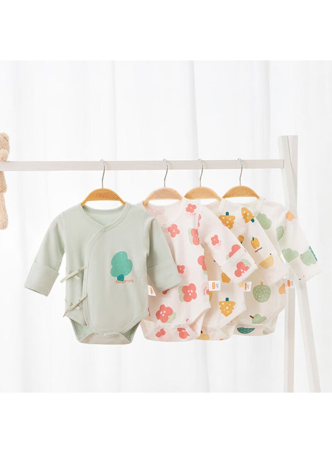 Babyprints Babyprints Newborn Onesie 2-pack, Baby Romper, Pure Cotton, Class A, Infant Long-sleeve Bodysuit, Soft, Pink, Size 59  - Image 3
