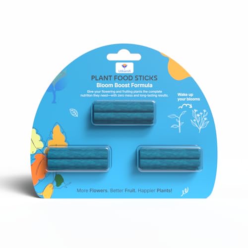 Utkarsh Plant Food Bloom Sticks for Flowers - Pack of 15 Sticks | Natural & Organic Nutrition for Indoor & Outdoor Home Garden Flowering Plants | Multi-Purpose Natural Plant Growth Booster - Image 1