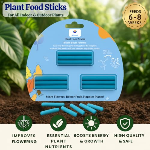 Utkarsh Plant Food Bloom Sticks for Flowers - Pack of 15 Sticks | Natural & Organic Nutrition for Indoor & Outdoor Home Garden Flowering Plants | Multi-Purpose Natural Plant Growth Booster - Image 2