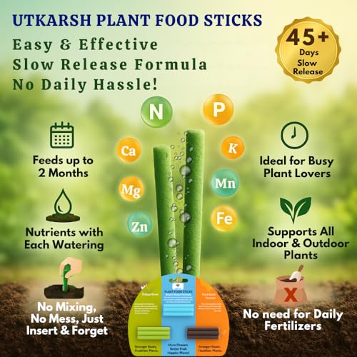 Utkarsh Plant Food Bloom Sticks for Flowers - Pack of 15 Sticks | Natural & Organic Nutrition for Indoor & Outdoor Home Garden Flowering Plants | Multi-Purpose Natural Plant Growth Booster - Image 3