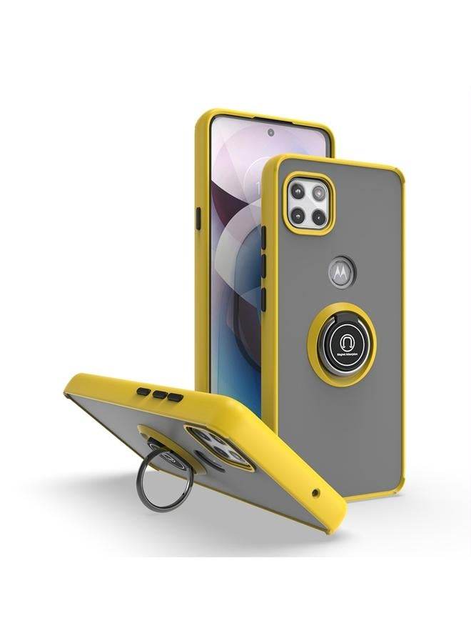 erorex Case For Motorola One 5G Ace Q Shadow 1 Series TPU + PC Phone Case with Ring - Image 1