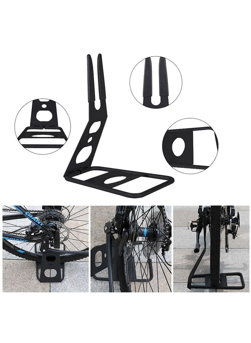 HomarKet Metal Bicycle Floor Parking Rack, Portable Arm Bike Bicycle Rack Mountain Bikes Parking Racks Cycling Repair Display Stand for Mountain Road Cycling Hybrid Bikes  - Image 4