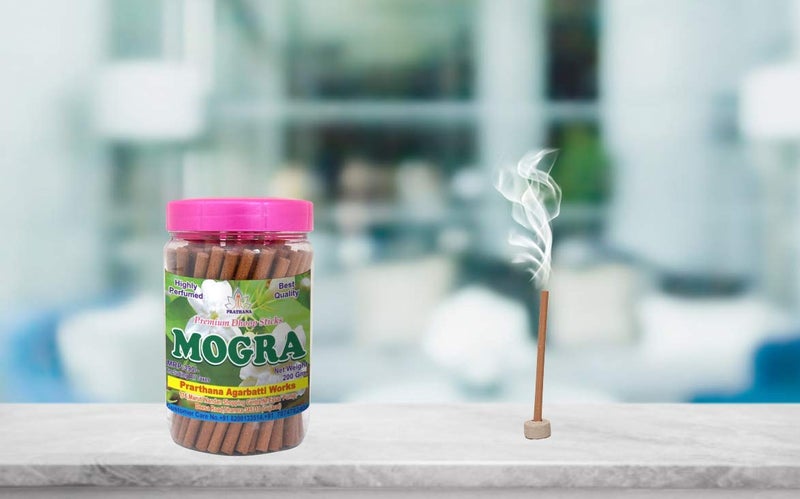 Prarthana Mogra Premium Dhoop Sticks Charcoal Free/Pollution Free Box Pack (200GM) - Image 2