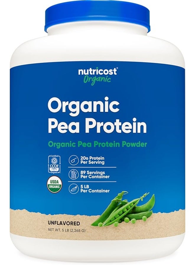 نوتريكوست، بروتين البازلاء العضوي، بدون نكهة، 5 أرطال (2268 غرام) - Image 1