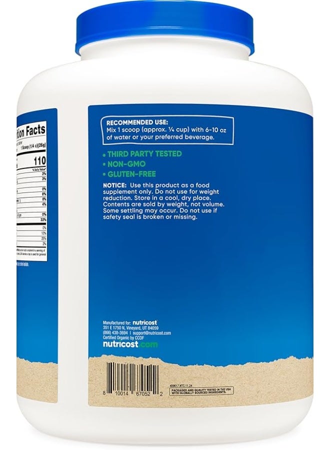 نوتريكوست، بروتين البازلاء العضوي، بدون نكهة، 5 أرطال (2268 غرام) - Image 3