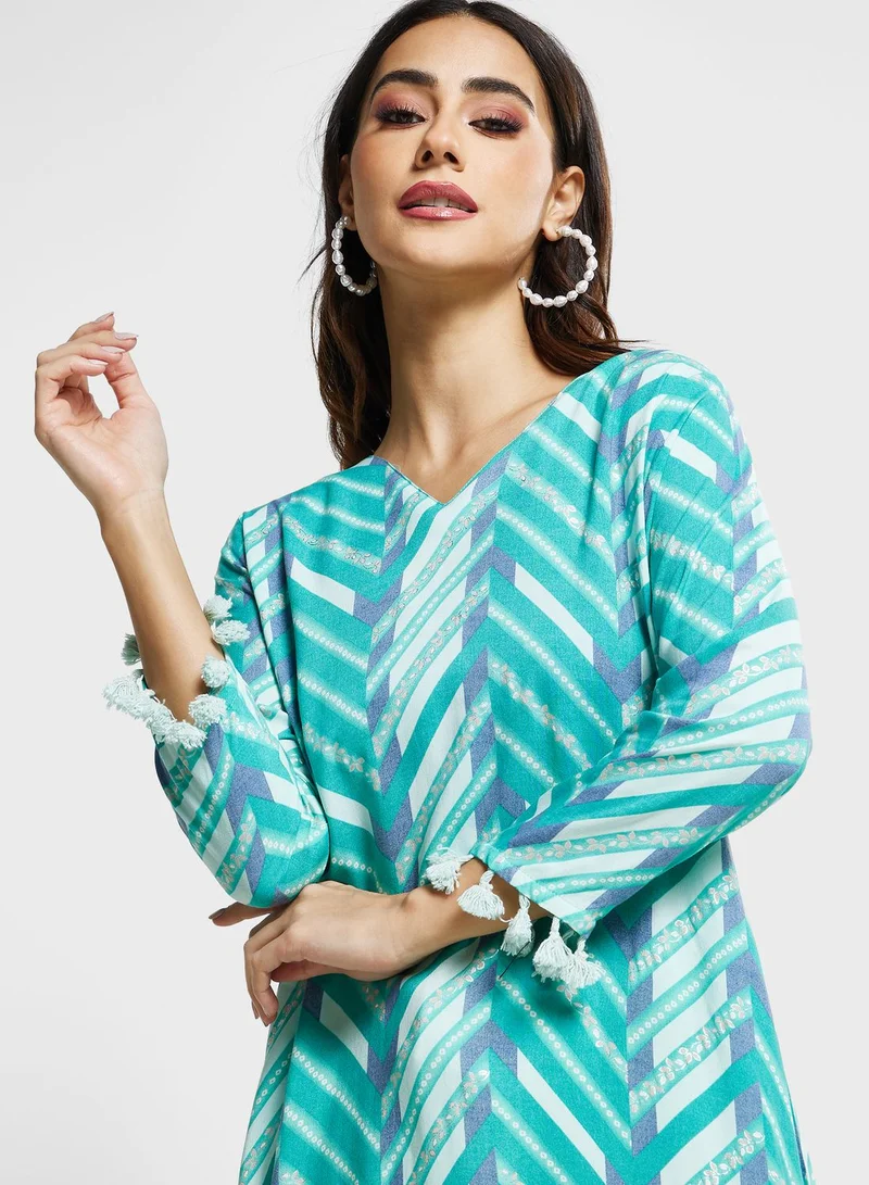 kolaba Embellished Lace Detail Kurti