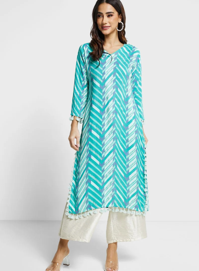 kolaba Embellished Lace Detail Kurti