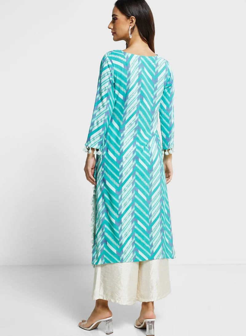 kolaba Embellished Lace Detail Kurti