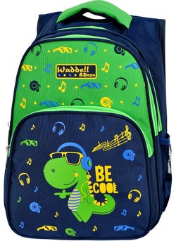Waddell حقيبة ظهر وصندوق غداء من Waddell للمدرسة الابتدائية بنقشة الديناصورات  - Image 2