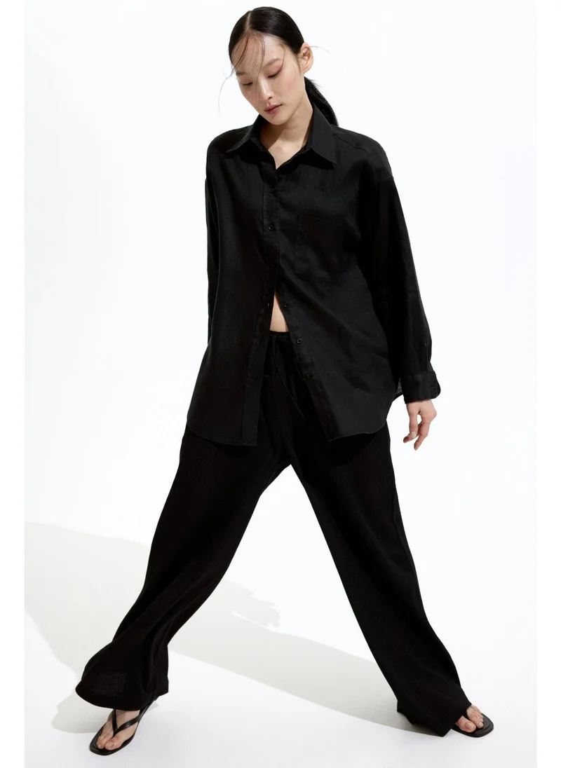 اتش اند ام Wide pull-on trousers