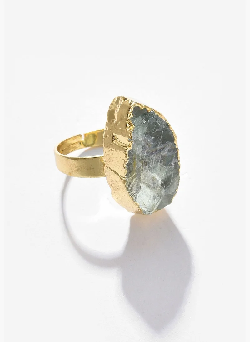 SOHI Gold Plated Designer Ring