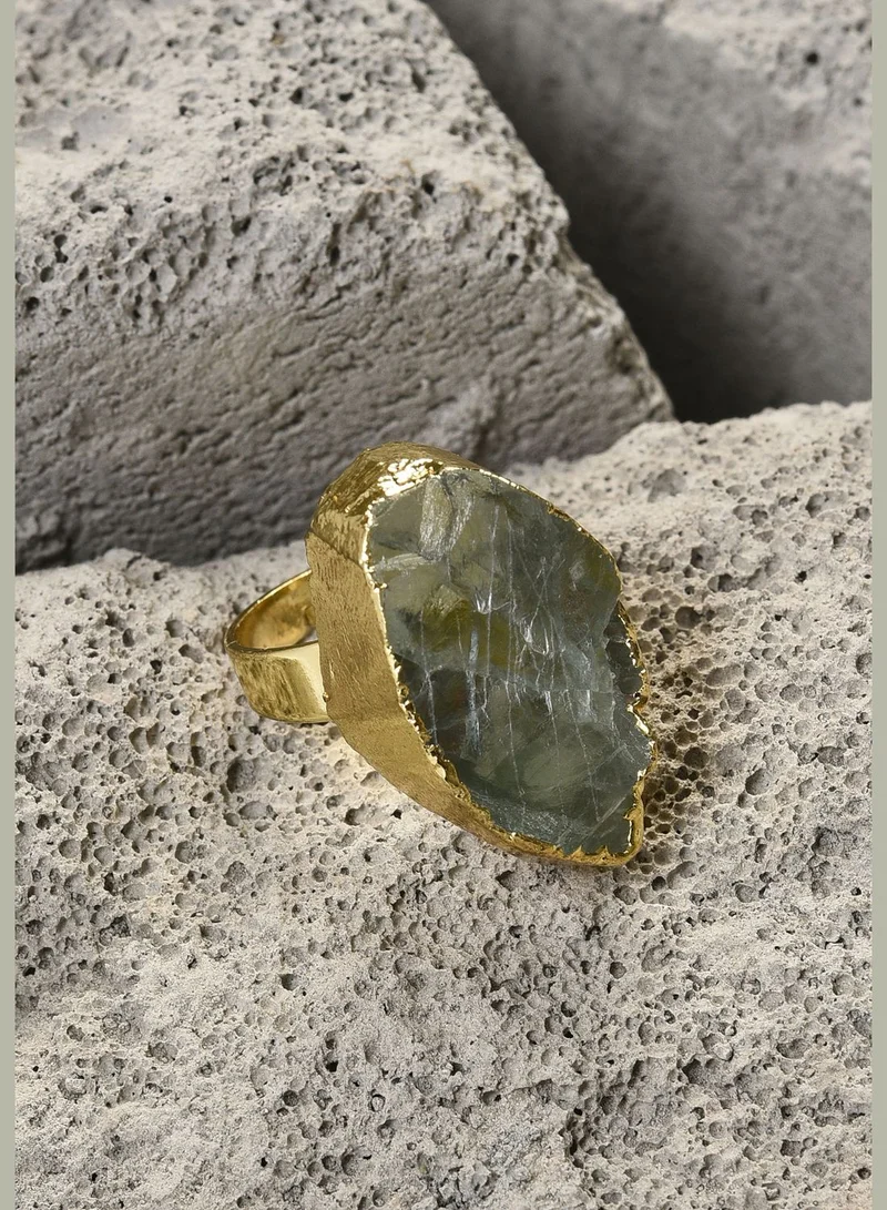 SOHI Gold Plated Designer Ring