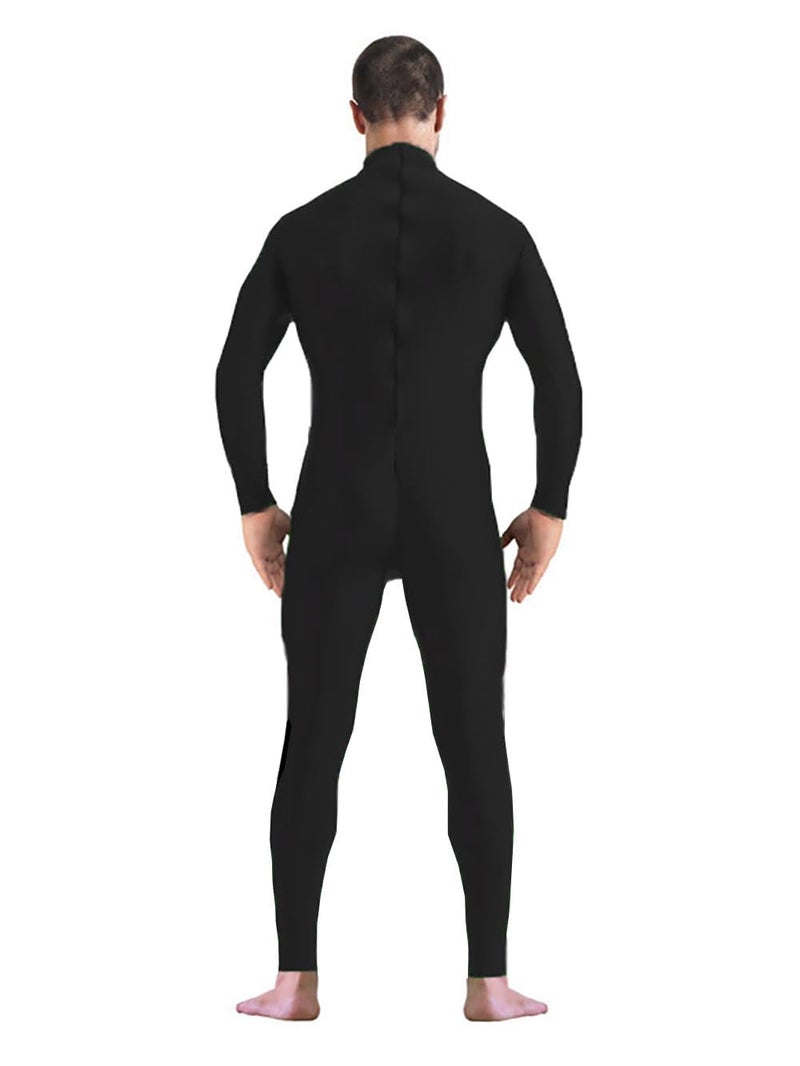Gaoin Men's and Women's Stretch Spandex Zentai Unitard Bodysuit Costume Without Hood Feet Hands (Black, Large) - Image 1