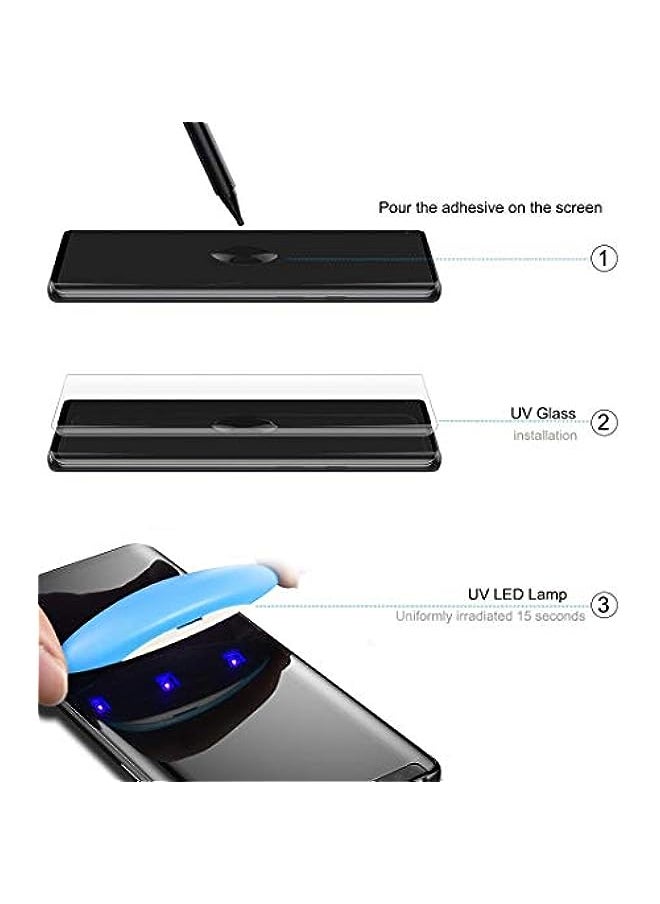 Oneplus 8 Pro Screen Protector, Oneplus UV Tempered Glass [Exclusive Solution for Ultrasonic Fingerprint][Full Adhesive] [Fingerprint Sensor Compatible][Easy Install Kit] for Oneplus 8 Pro