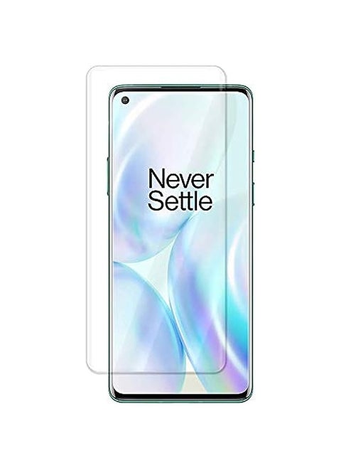 Oneplus 8 Pro Screen Protector, Oneplus UV Tempered Glass [Exclusive Solution for Ultrasonic Fingerprint][Full Adhesive] [Fingerprint Sensor Compatible][Easy Install Kit] for Oneplus 8 Pro