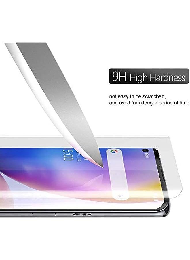 Oneplus 8 Pro Screen Protector, Oneplus UV Tempered Glass [Exclusive Solution for Ultrasonic Fingerprint][Full Adhesive] [Fingerprint Sensor Compatible][Easy Install Kit] for Oneplus 8 Pro
