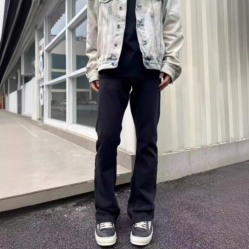 Unisex Classic Denim Jeans Loose Fit Daily Outdoor Wear - Image 3
