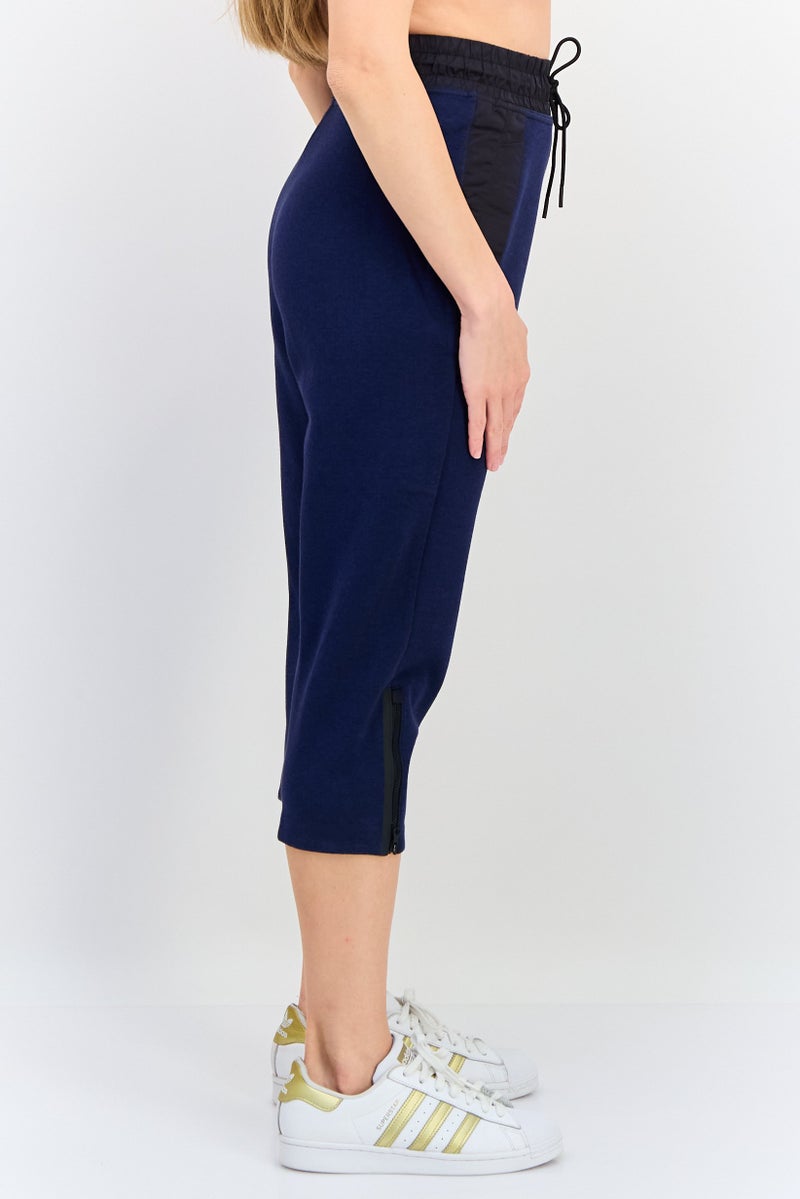 Nike Women Sportswear Fit Training Cropped Track Pants, Navy - Image 4