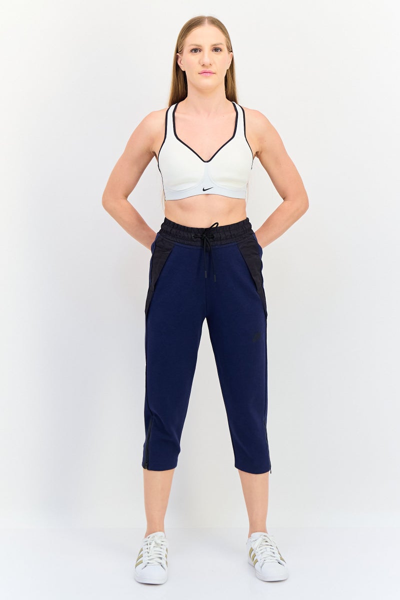 Nike Women Sportswear Fit Training Cropped Track Pants, Navy - Image 2