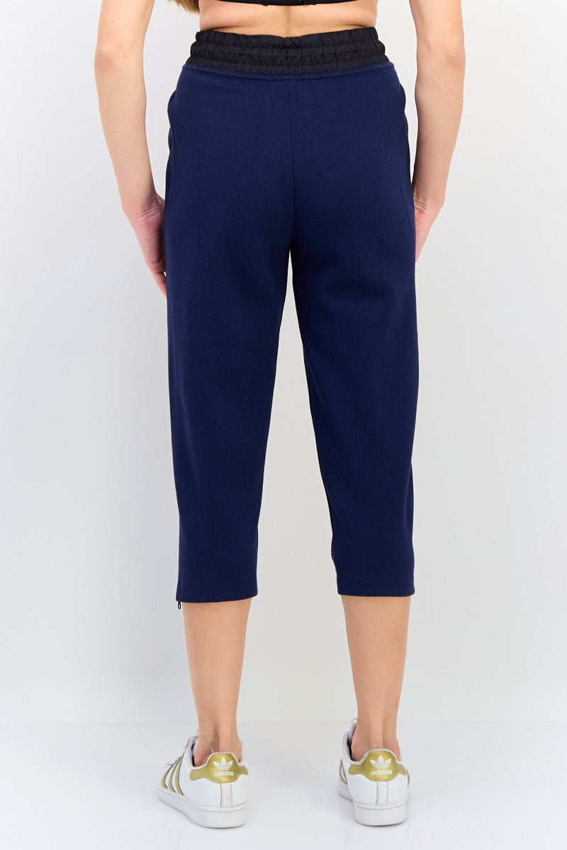 Nike Women Sportswear Fit Training Cropped Track Pants, Navy - Image 3