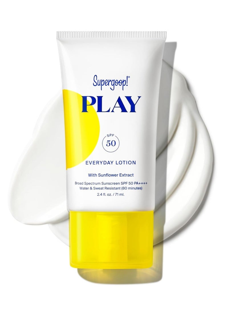 KASTWAVE Face Sunscreen, Everyday Lotion SPF 50, Broad Spectrum Body & Face Sunscreen, Moisturizing Sunscreen Lotion for Sensitive Skin, Fast Absorbing, Water & Sweat Resistant, 2.4 fl oz - Image 1