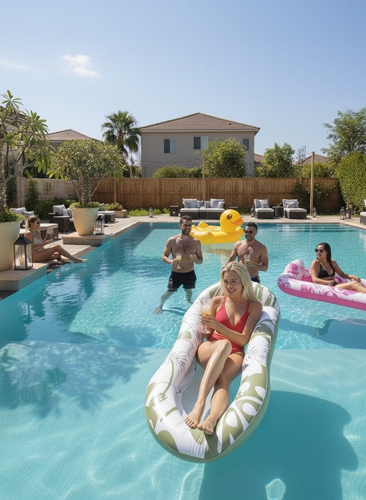 Adventure Lab Luxury Floating Pool Lounge – Inflatable Pool Float & Inflatable Pool Bed, Mesh Water Lounger Floaty - Image 4