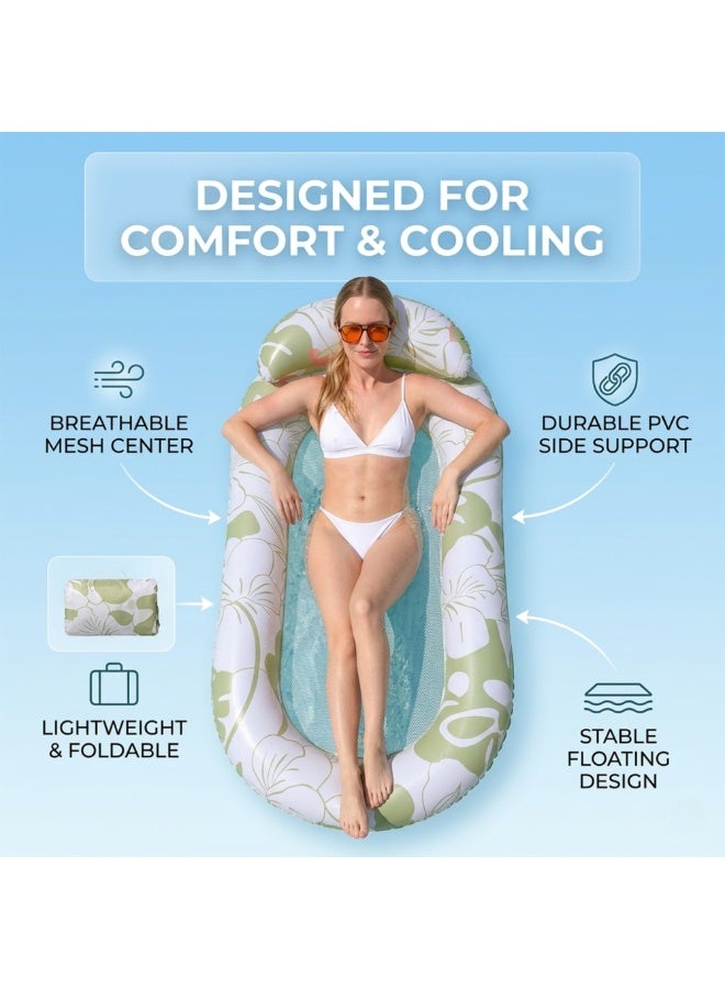 Adventure Lab Floating Pool Lounge – Inflatable Water Lounge, Pool Float Mattress with Mesh, Comfortable Floating Raft for Adults & Kids, Perfect for Swimming Pools, Beach & Summer Relaxation - Image 3