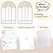 iLAND 112 Scale Accessories of Dollhouse Window Wooden DIY Dollhouse Building Supplies Complete Miniature Window Kit wWooden Frame Grid Pattern PVC Film - Image 4