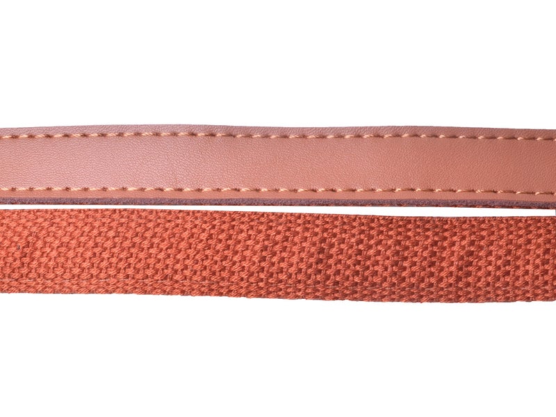 Wento Camel Genuine Leather Purses Straps, Lobster Hook, 24'' x 0.78'', Real Leather Sewing Canvas Backing, Replacement Purse Straps, Handbag Bag Wallet Straps - Image 4