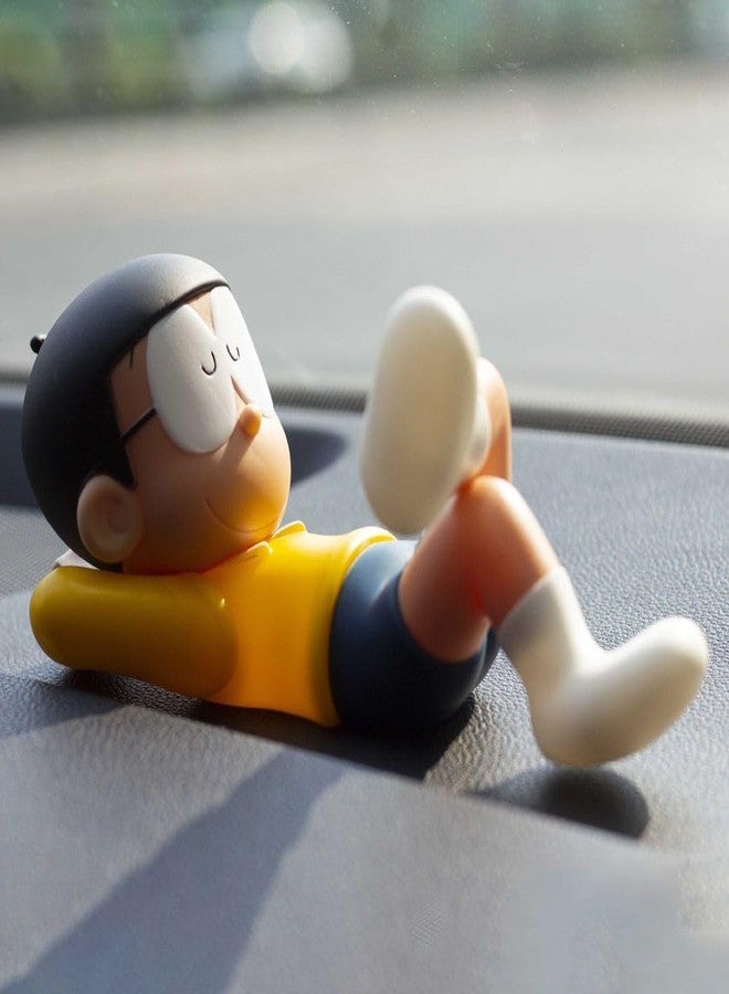 YOURKARTS.COM Nobita Chilling Figurine - Cute Cartoon Model for Office Desk, Home Shelf & Car Dashboard Display | Collectible Anime Gift | car Accessories 2025 - Image 1