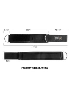 DURKU Fitness Padded Ankle Straps for Cable Machines for Kickbacks Black 47X5X1cm  - Image 4